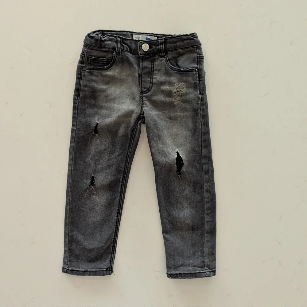 Zara | Boys Black/Grey Washed Denim Jeans